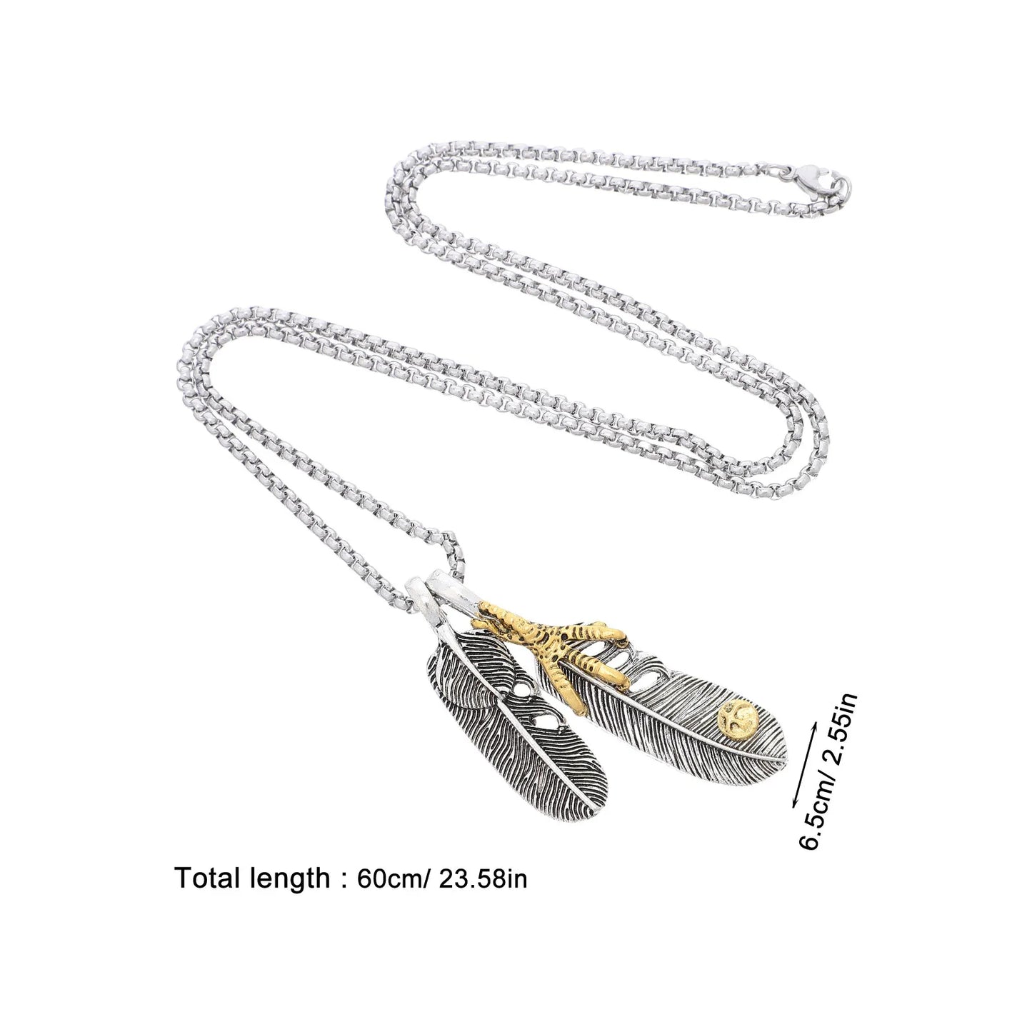 Vintage Eagle Pendant Necklace for Men & Women
