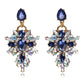 LUBOV Luxury Starburst Pendant 7 Color Gem Crystal Drop Earrings Big Flower Statement Earrings Brand Jewelry Brincos Hot Sale