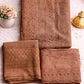Beautiful Readymade Wet Lace Georgette Stone & Lace Work Three Piece collection