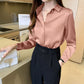 Women’s Loose White Long Sleeve Shirt