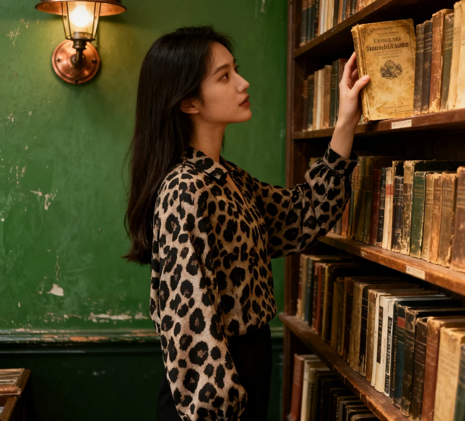 Women’s Elegant Loose Long Sleeve Blouse – Vintage Solid Casual Fashion (2025)