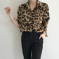 Women’s Elegant Loose Long Sleeve Blouse – Vintage Solid Casual Fashion (2025)