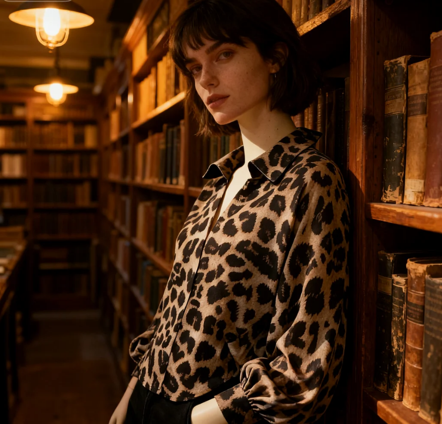 Women’s Elegant Loose Long Sleeve Blouse – Vintage Solid Casual Fashion (2025)