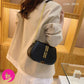 Women's Fashion PU Durable Crossbody Armpit Magnetic Zipper Shoulder Bag