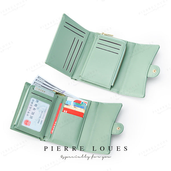 Pear Louis Chanel-Style 3-Fold Wallet – Timeless Compact Elegance