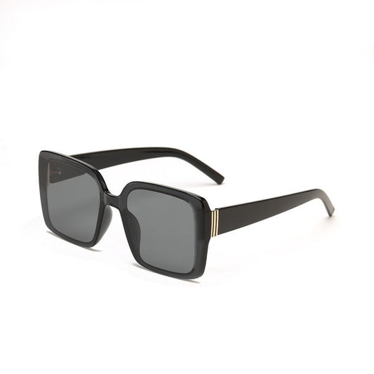 Flowerhorse Bright Black Square Sunglasses – UV400 Full Frame Shades