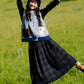 French Retro Blue Cartoon Knit Cardigan for Women – Soft, Cozy & Chic Autumn Sweater