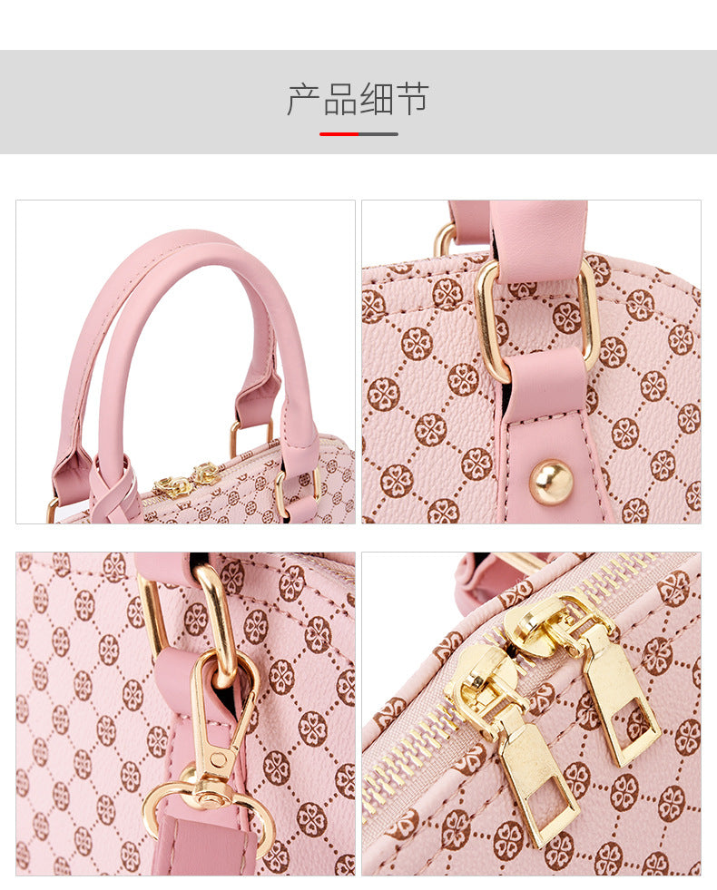 European Retro Shell Shoulder Bag – Soft PU with Hidden Pocket