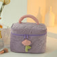 Corduroy toiletry storage bag, high-end, high-looking, portable, large-capacity, cute, new cosmetic bag for women