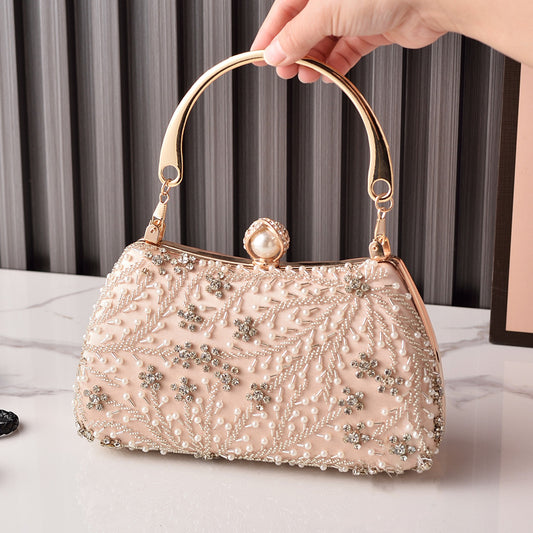 Luxury Women’s Silk Small Square Bag | European Style Evening Handbag
