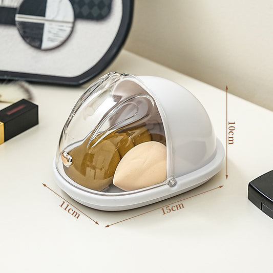 Cute Cat & Rabbit Powder Puff Storage Box | Dustproof Makeup Sponge Case