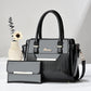 Women’s PU Sequined Shoulder Bag with Zipper – All-Season Style