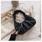 New Korean Women's Solid Color Cloud Fold Underarm & Shoulder Bag