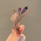 Elegant Tulip Flower Brooch Set for Women – Korean Style Floral Alloy Pin, Fashion Clothing & Scarf Accessory