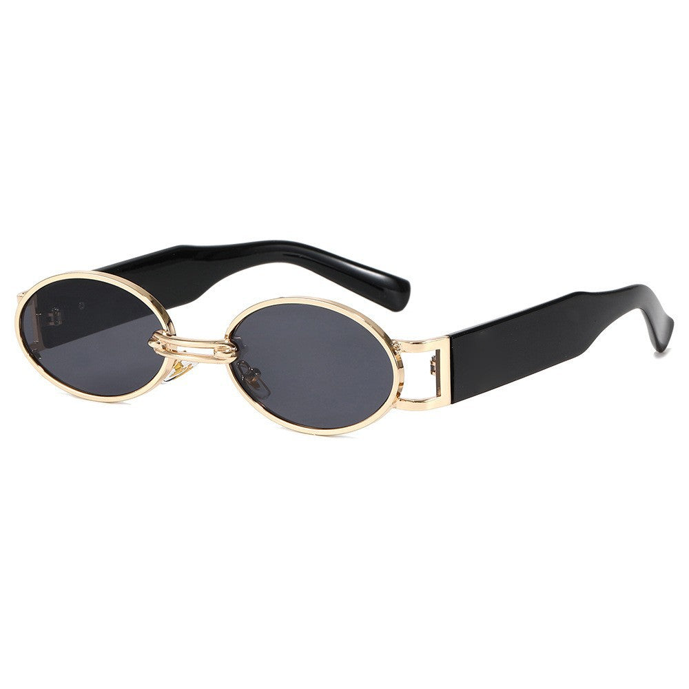 Hip-Hop Influencer Sunglasses UV400 – Black & Brown Personality Shades