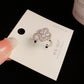 Rotating Four-Leaf Clover Ring – Gold/Silver Adjustable Real Gold Plated Petal Design