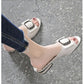 Women’s Open-Toe Roman Sandals – Comfortable PU Summer Shoes