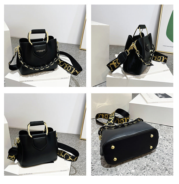 Women’s Metropolis PU Shoulder Bag – Soft Vertical Handbag (Black/Brown/White)