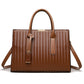 Vintage Embossed Leather Tote Bag