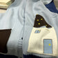 French Retro Blue Cartoon Knit Cardigan for Women – Soft, Cozy & Chic Autumn Sweater