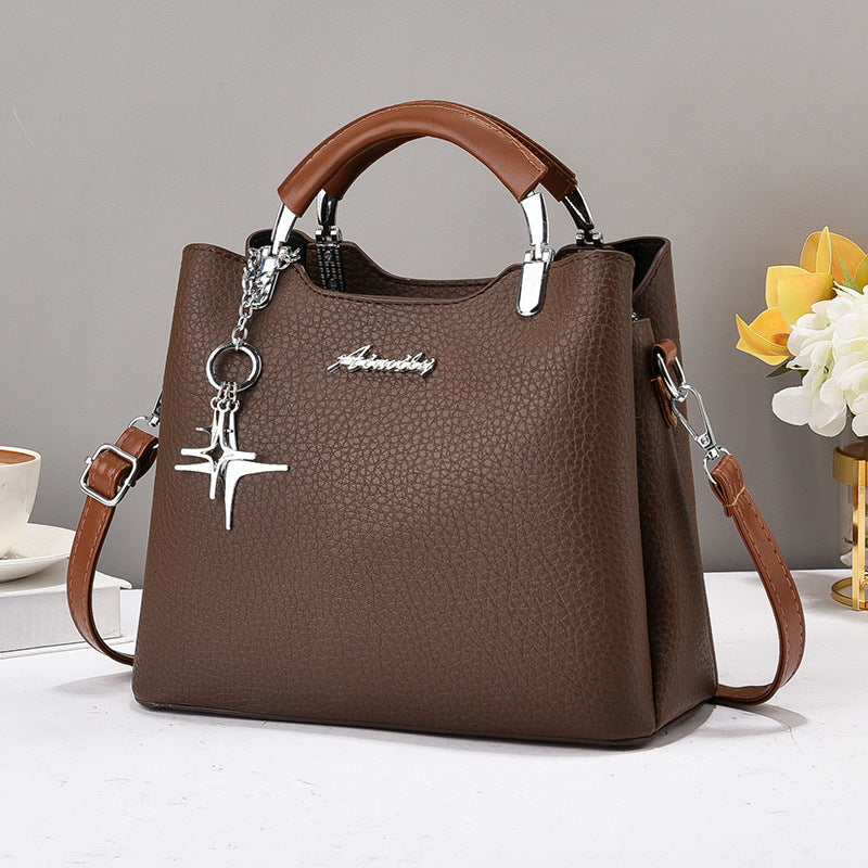 Trendy Crossbody Handbag with Zip Closure PU Texture Fashion Style Wholesale From Manufacturer