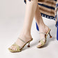 High-Top Style Open Toe Heeled Sandals Women’s Summer Wear