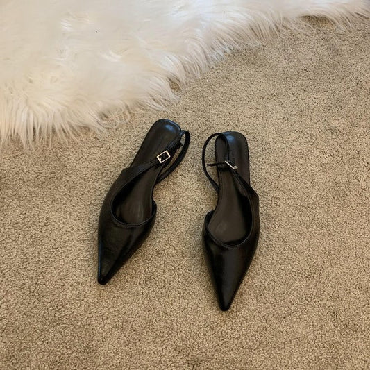 Korean Style 1" Heel Sandals – Chic & Lightweight Comfort