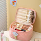 Corduroy toiletry storage bag, high-end, high-looking, portable, large-capacity, cute, new cosmetic bag for women