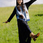 French Retro Blue Cartoon Knit Cardigan for Women – Soft, Cozy & Chic Autumn Sweater