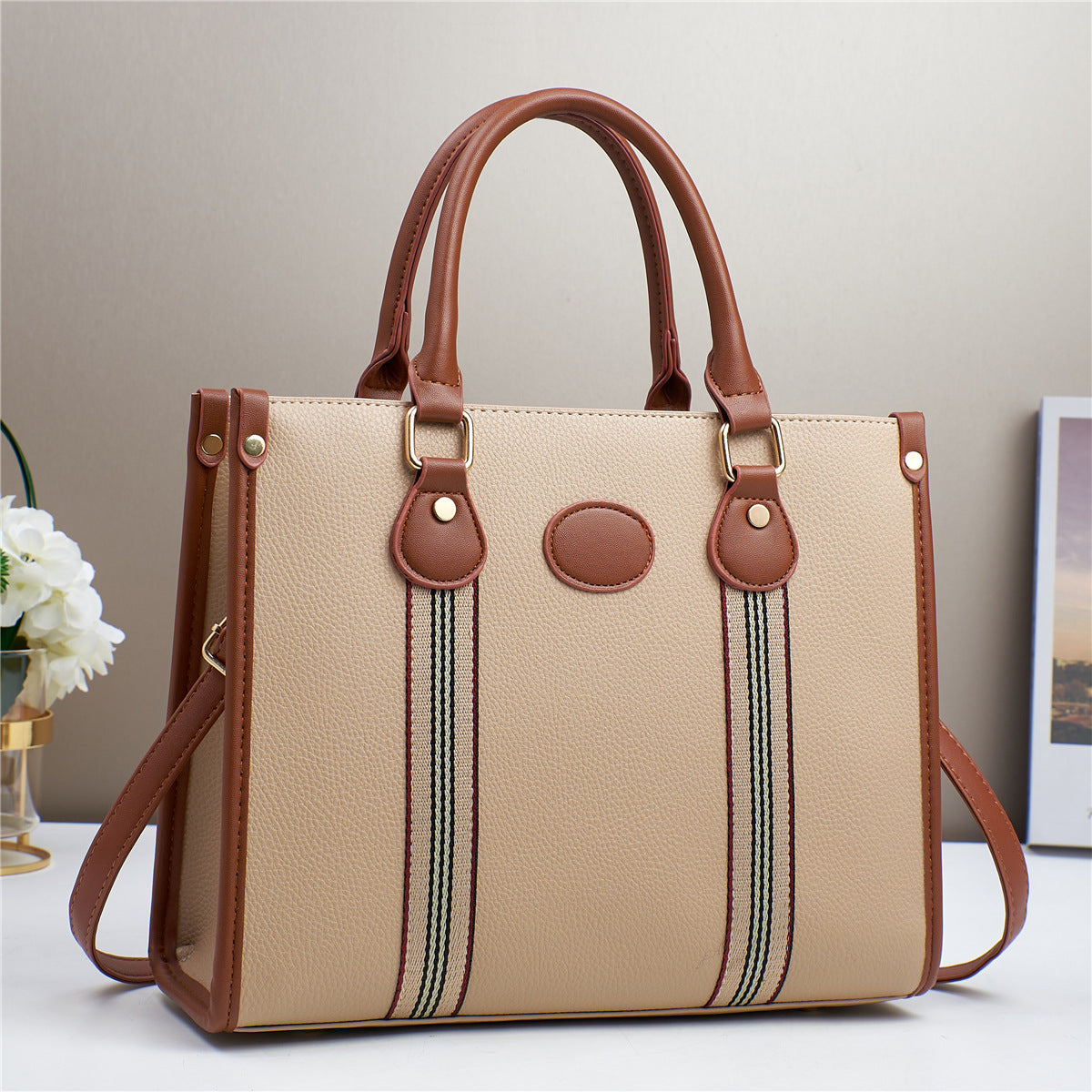 High Quality Large Capacity Stylish Women’s PU Handbag Trendy Fashion