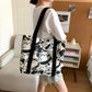 Cute Printed Canvas Tote Bag for Women | Large Casual Shoulder Bag