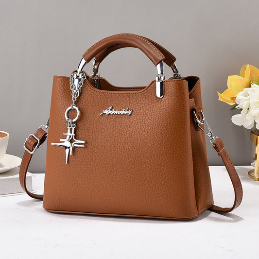 Trendy Crossbody Handbag with Zip Closure PU Texture Fashion Style Wholesale From Manufacturer