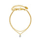 18K Gold Plated Pearl Stainless Steel Necklace for Women | Elegant Daily Jewelry