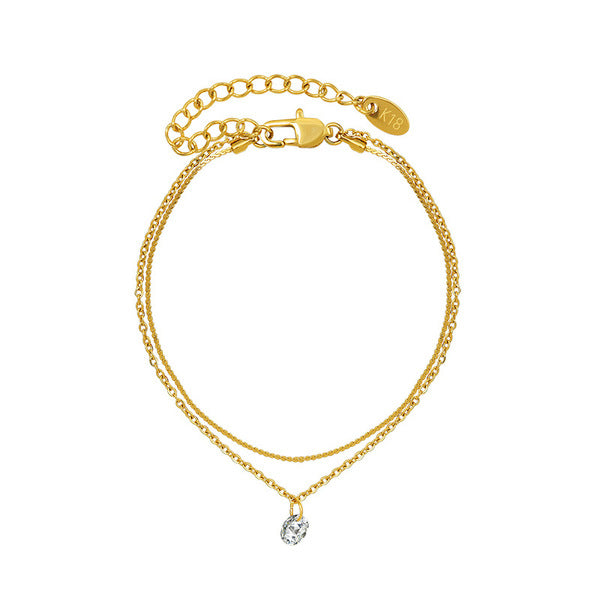 18K Gold Plated Pearl Stainless Steel Necklace for Women | Elegant Daily Jewelry