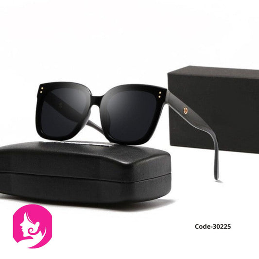 Lisa Black Polarized Square Sunglasses – UV400 Category 3 Sport & Fashion Shades