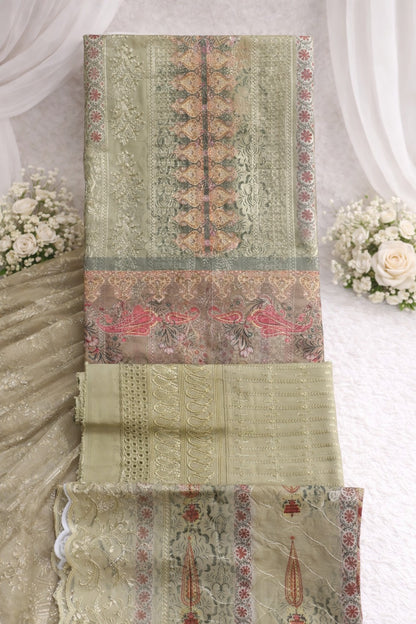 Indian Georgette Three-Piece Party Dress - Classic and Stylish Attire for Women