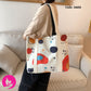 Cute Printed Canvas Tote Bag for Women | Large Casual Shoulder Bag