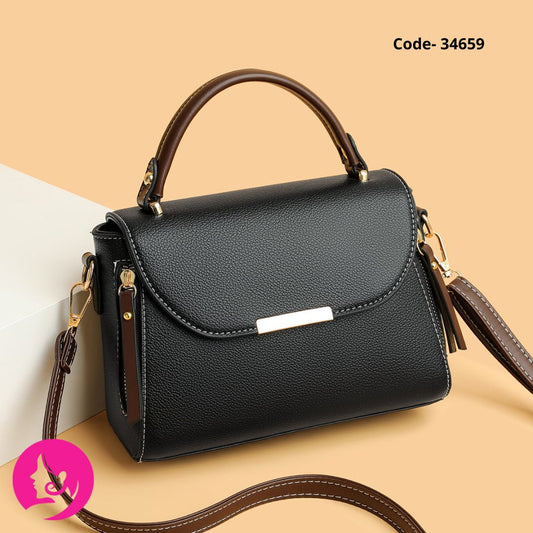 New Quality PU Leather Single Strap with Zip Closure Candy Pattern Bag