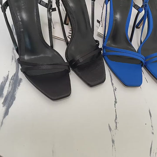 French High Heels for Women, Slimming and Versatile Stiletto Heel Strappy Sandals