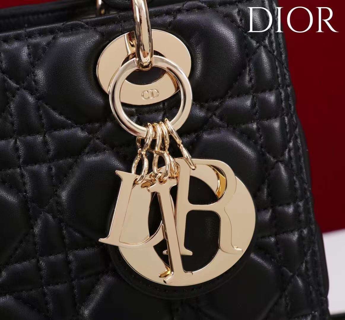 Premium Black Quilted Handbag with Elegant Gold-Tone Hardware