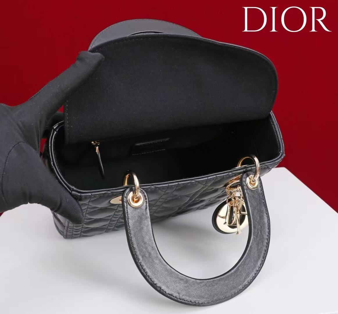 Premium Black Quilted Handbag with Elegant Gold-Tone Hardware