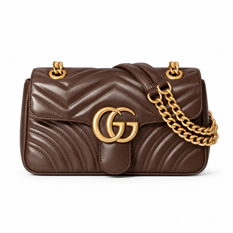 Premium Black Chevron Quilted Shoulder Bag with Gold-Tone Hardware