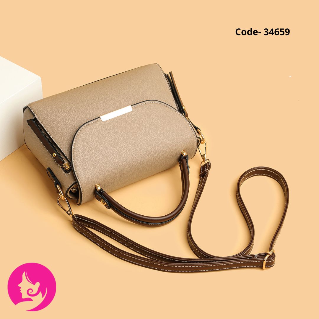 New Crossbody Bag, Womens Single-Shoulder , Fashionable Color-Blocking Handbag, Niche Design, Small Square