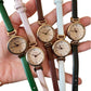 MSTIANQ “Little Ear” Women’s Retro Leather Watch – Lightweight Luxury Quartz Style