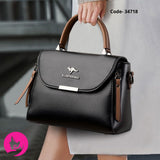New Classic PU Leather Handbag High Quality Soft Shoulder Purses for Ladies